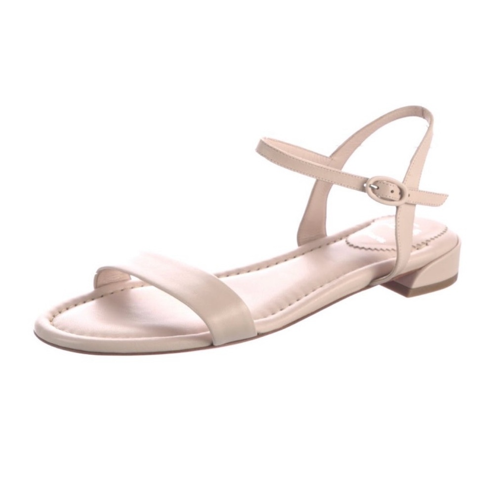 Christian Louboutin Cream Sandals with Ankle Strap.. never worn